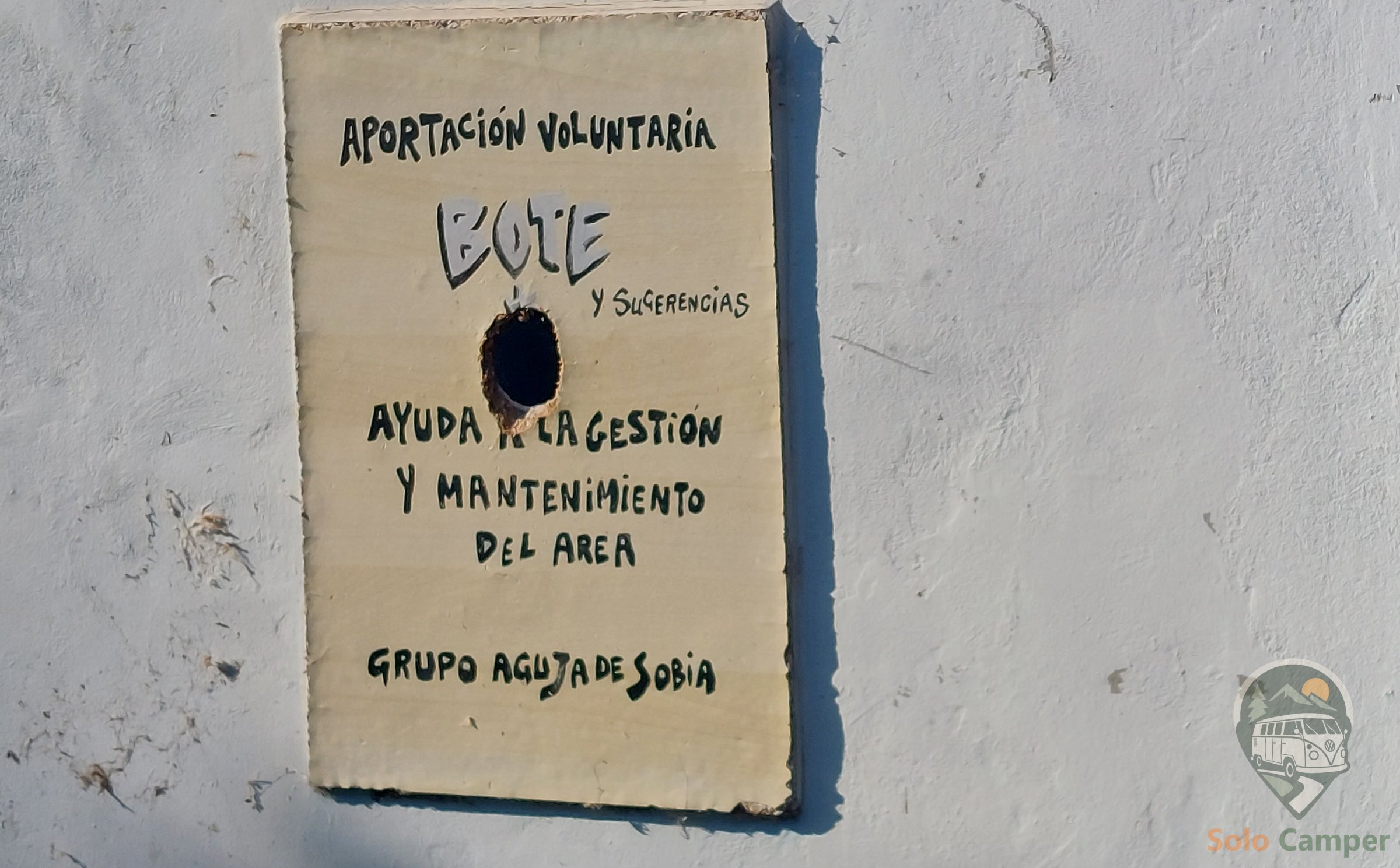 Cartel de aportación voluntaria del Grupo Aguja de Sobia